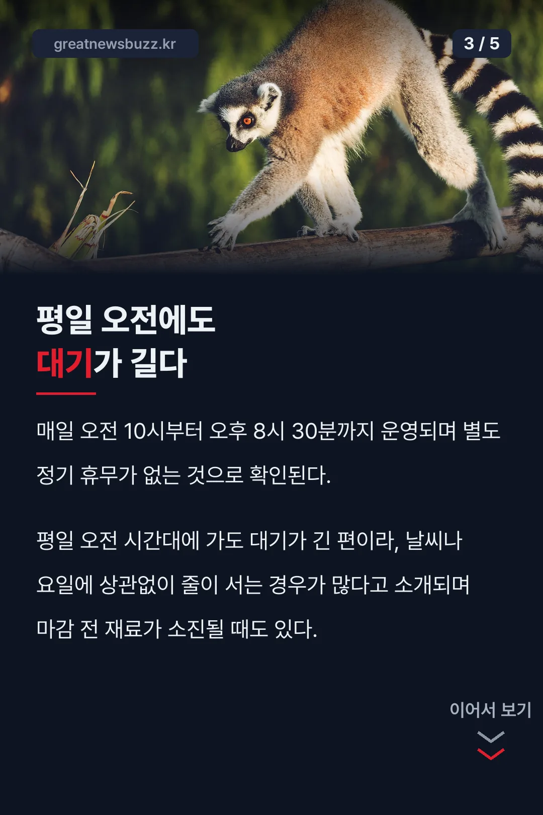 평일 오전에도 긴 대기